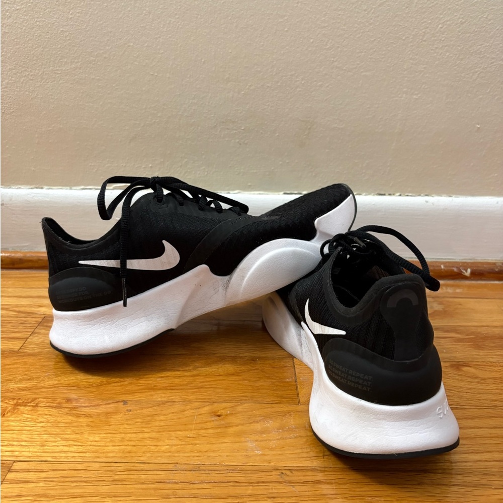 Nike Super Rep Black and White Running Shoes
